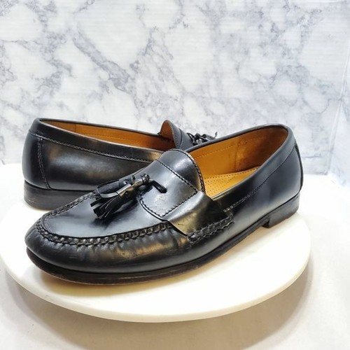 Cole Haan 10.5 Black Leather Tasseled 