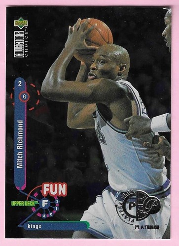1995 Upper Deck Collector's Choice Basketball Platinum Player's Club Mitch Richmond #188