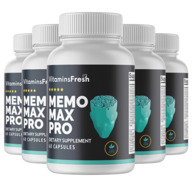 5 Bottles Memo Max Pro dietary supplement 60 Capsules x 5