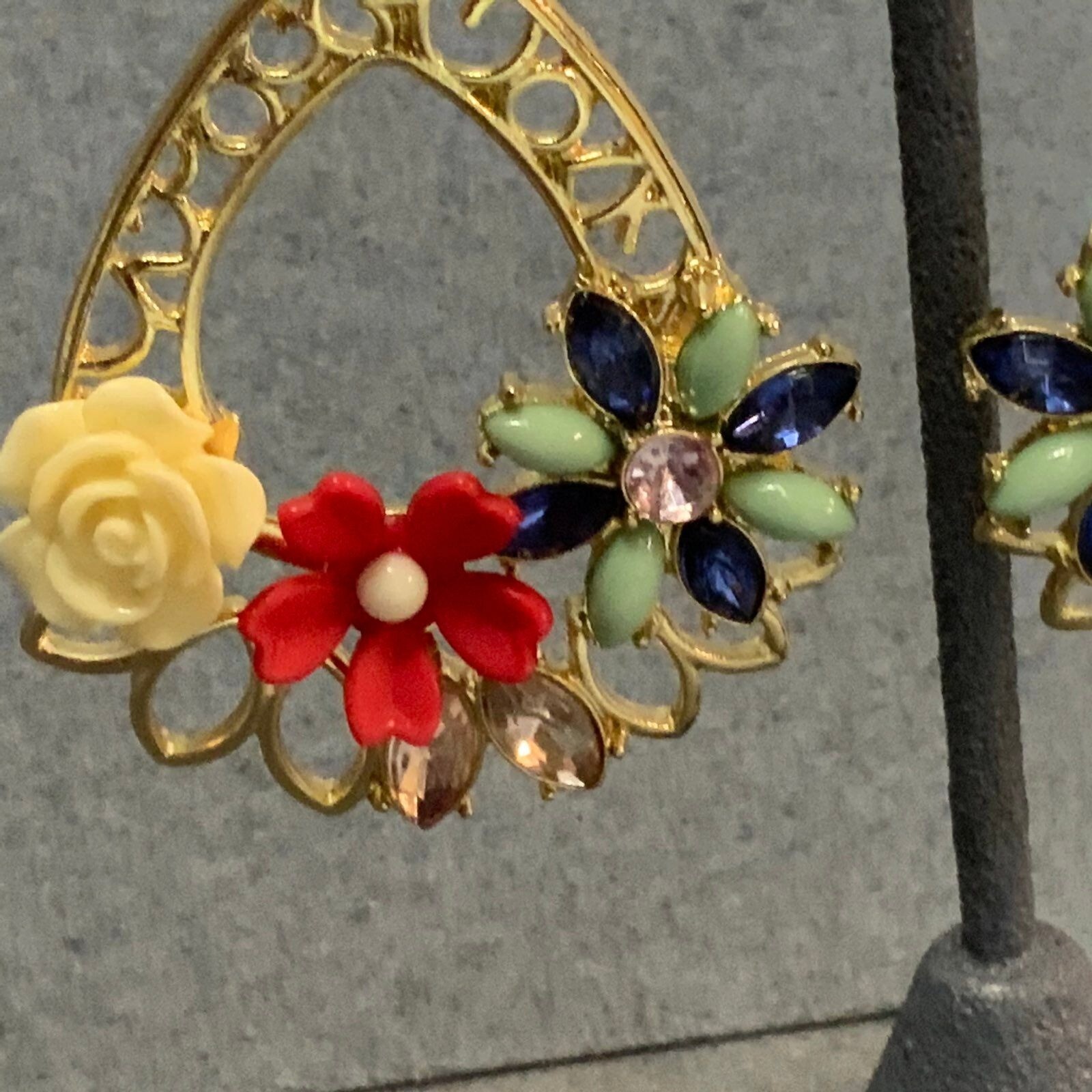 Sugarfix Baublebar Statement Earrings Pierced Dan… - image 3