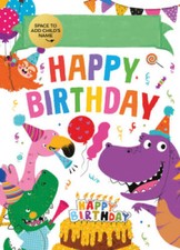 Happy Birthday: Personalized Fill-in-the-Blank Book Greeting Card o - VERY GOOD