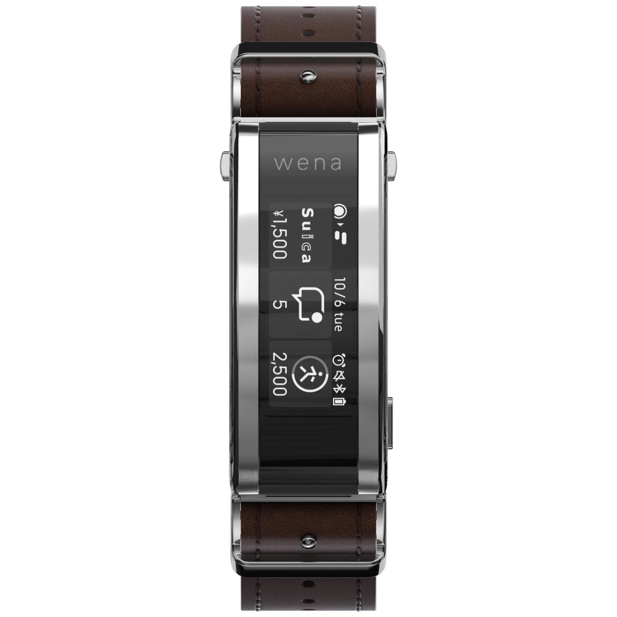 SONY wena3 Smart watch leather brown WNW-C21A/T for iOS/Android
