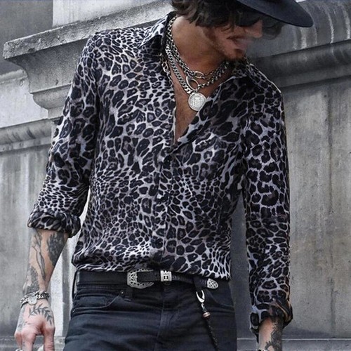 cheetah print under shirt long sleeve