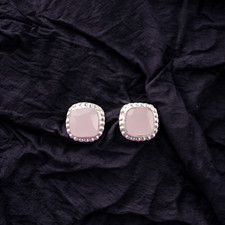 Rose Chalcedony Gemstone 925 Sterling Silver Earring Handmade jewelry Earring