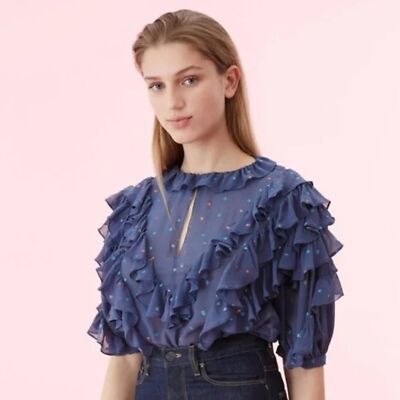 sachin and babi light blue dress Buy Rebecca Taylor Metallic Chiffon Ruffle Dress Rose 0 at Amazon.in main image 1