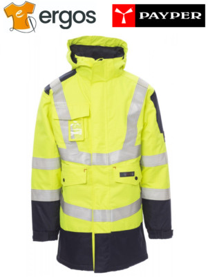PAYPER SHIELD Trivalent High Visibility Carbon Fiber Parka mit Kapuze