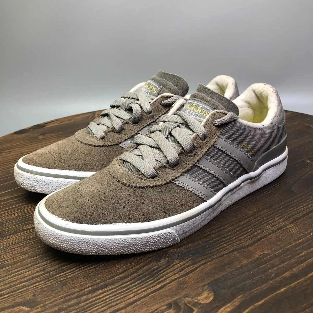 adidas Busenitz Vulc Mens Size 8 Gray Suede Athletic Shoes
