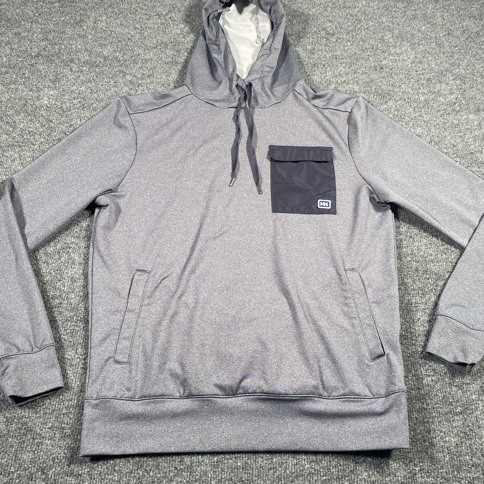Helly Hansen Mens Small Gray Lightweight Hoodie P… - image 3