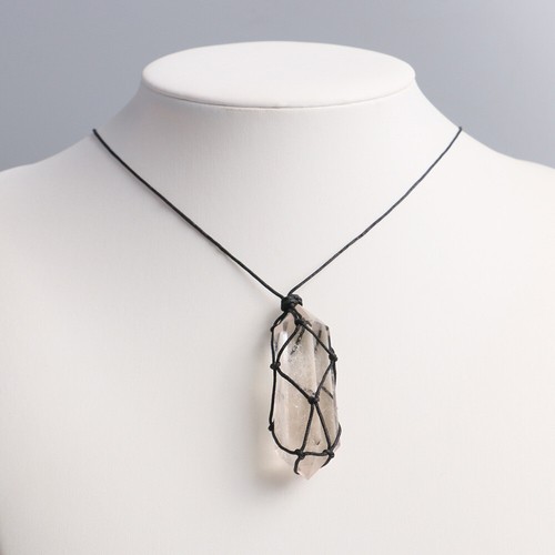 Collar de curación Reiki colgante hexagonal péndulo piedra cuarzo cristal natural - Imagen 69 de 271