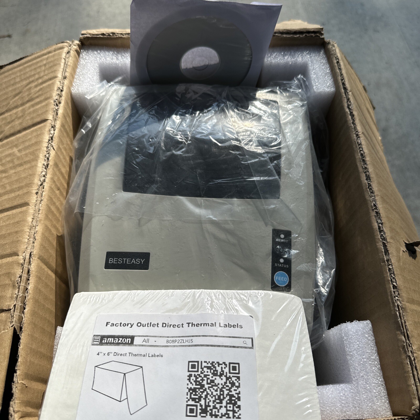 BESTEASY BEG42S Direct Thermal Label Printer for Shipping Packages