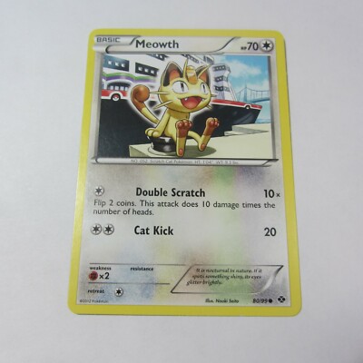 Meowth Pokémon Card 80/99