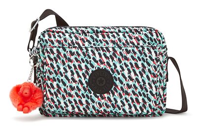kipling Basic Print Abanu Crossbody M Umhängetasche Tasche Abstract Print Neu