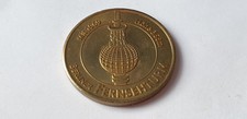 GDR badge, medal, Berlin TV Tower since 1969 height 368 m-globe thaler