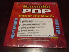 CHARTBUSTER POP HITS KARAOKE 30141 SEPTEMBER 2010 CD G 12 SONGS