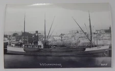 Steamship Steamer CLAREMONT real photo postcard RPPC