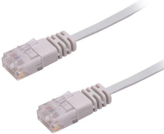 MicroConnect U/UTP CAT6 0.50M Grey Flat  Unshielded Network Cable,