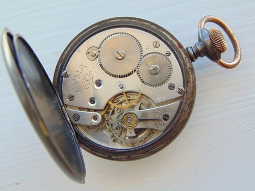 VINTAGE SWISS POCKET WATCH - CYMA 24H - BREV S.G.D.G. - Picture 7 of 7
