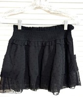 Katiej NYC Girls Skort Skirt black Ruffle Layered Size XL PullOn NWT