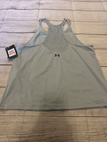 Under Armour Heatgear Womens Tank Light Blue XS NWT - Picture 2 of 4