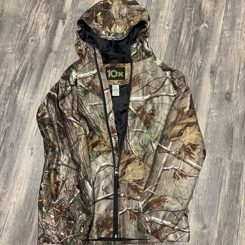 10X Realtree Hardwoods Camo Hooded Zip 