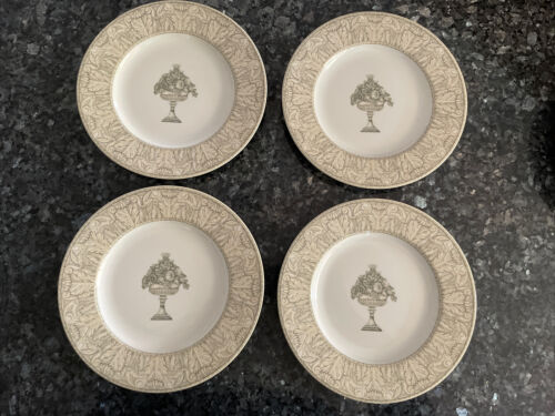 Johnson Brothers  ACANTHUS CREAM Luncheon Salad Dessert Plate 9 in. Set Lot Of 4 - Picture 1 of 7