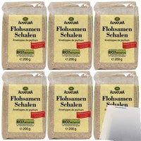 Alnatura Flohsamen Schalen Bio-QualitäT 6Er Pack 6X200G Packung Usy Block