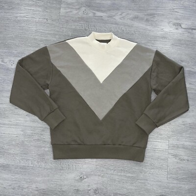Wesley Women s Extra Small XS Sweatshirt Sweater Crewneck Long Sleeve Colorblock