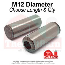 M12 Metric Pull-Out Dowel Pins Alloy Steel Plain Choose Length  Quantity 