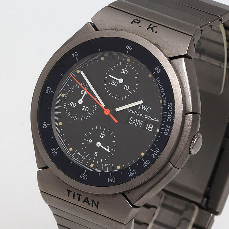 r*u様 Porsche Design by IWC 時計 中古】PORSCHE DESIGN by IWC COMPASS WATCH MOONPHASE ポルシェ