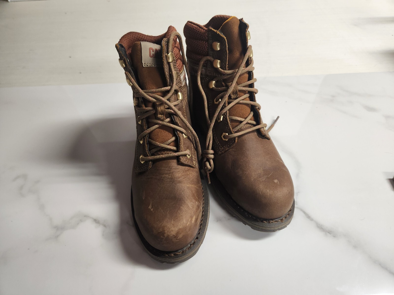 CAT Caterpillar P91573 Women's Paisley 6" Steel Toe Pyramid Work Boots Shoe 8.0