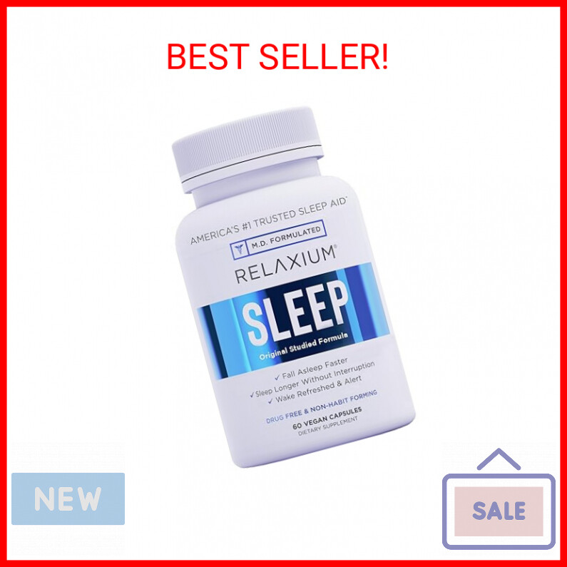 Relaxium Sleep Aid, Natural Non-Habit Forming, Sleep Supplement ...