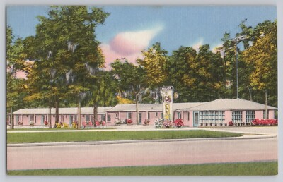 #ad Postcard Florida Ocala FL Major Motel Unposted Linen $4.98