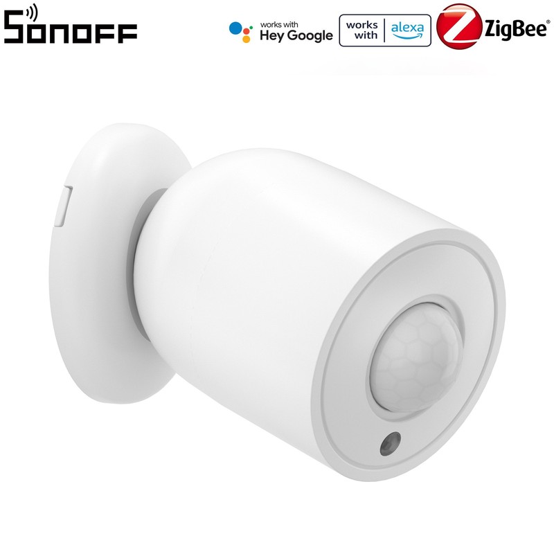 SONOFF Zigbee 3.0 PIR Motion Sensor Built-in Light Sensing Via Alexa Google Home
