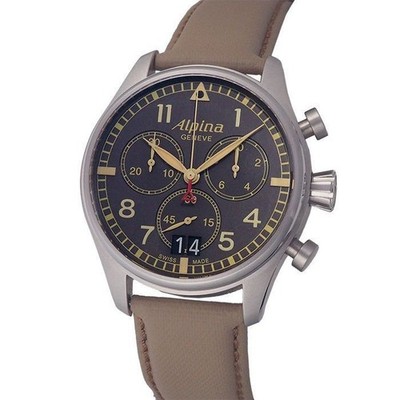 ALPINA Startimer Chronograph AL372X4S26 Quartz Watch Gray Dial