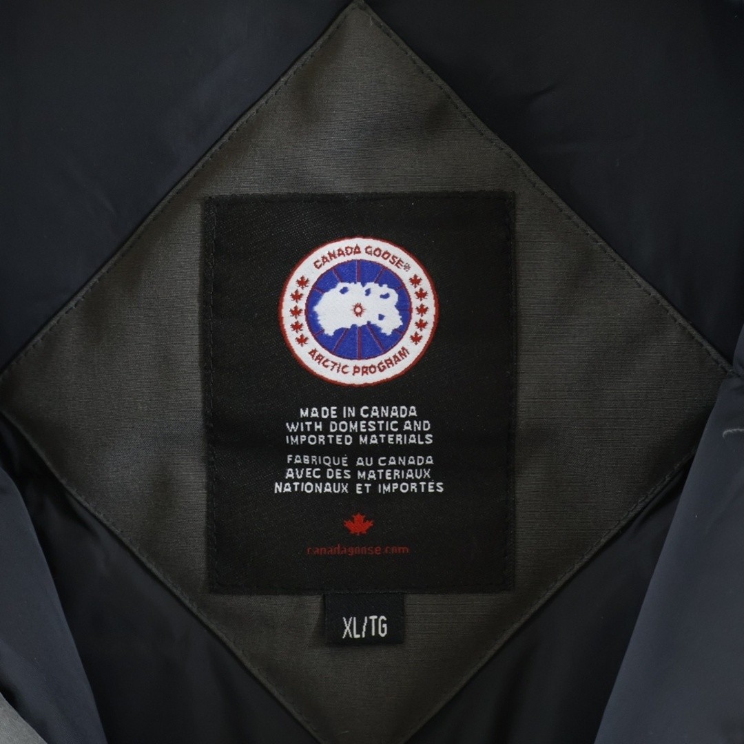 CANADA GOOSE LANGFORD PARKA Hooded Zip Up Down Long Jacket Coat Gray 2062M Used thumbnail 7