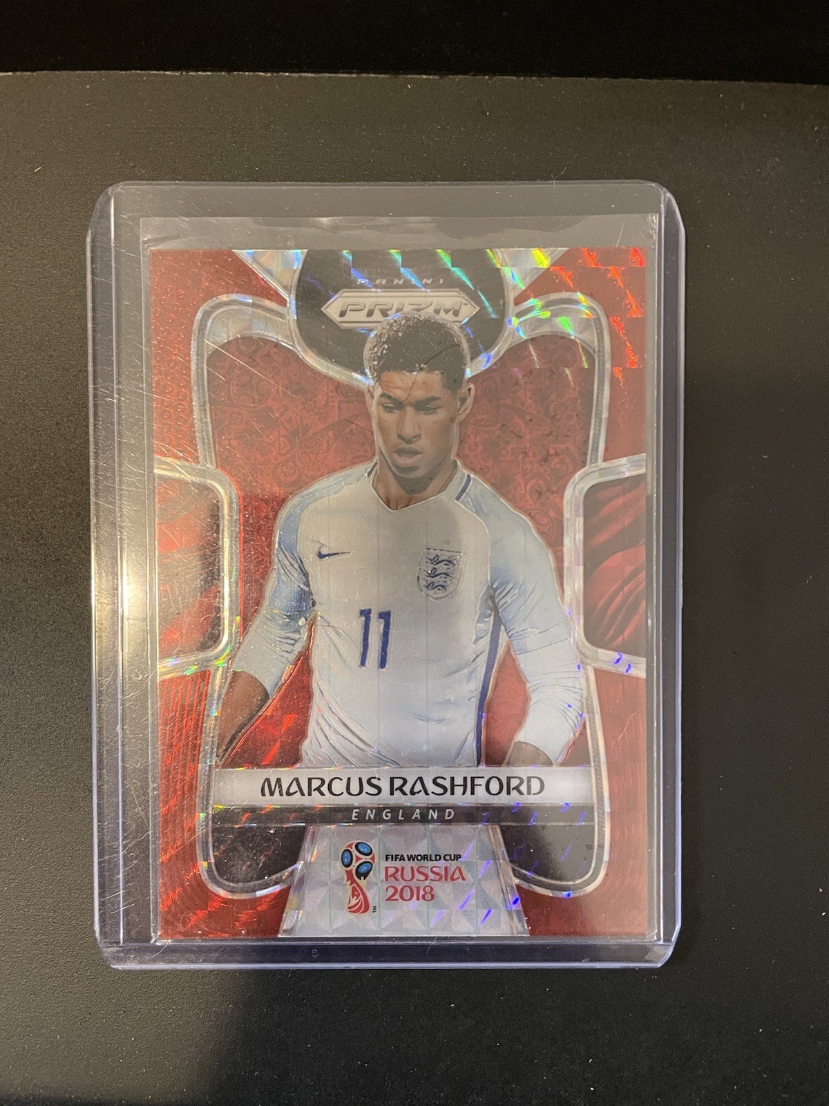 Marcus Rashford 2018 Panini Prizm World Cup Red Mosaic