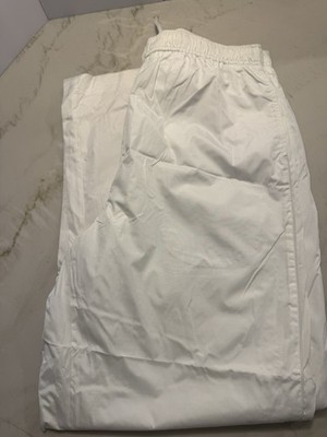 Foot Locker Windbreaker Pants Mens XL & L White Track Athletic Lightweight