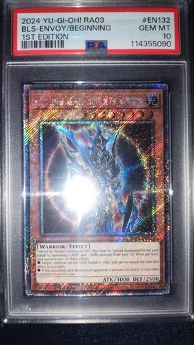 2024 YU-GI-OH! 1ST ED #EN132 BLACK LUSTER SOLDIER ENVOY OF THE BEGINNING PSA 10