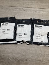 3 X Kohler 1266856-CP 38m Push Button Actuator Kit Genuine Part, Polished Chrome