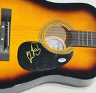 BRAD PAISLEY SIGNED 38 INCH SUNBURST ACOUSTIC GUITAR COUNTRY STAR PSA COA — photo 2