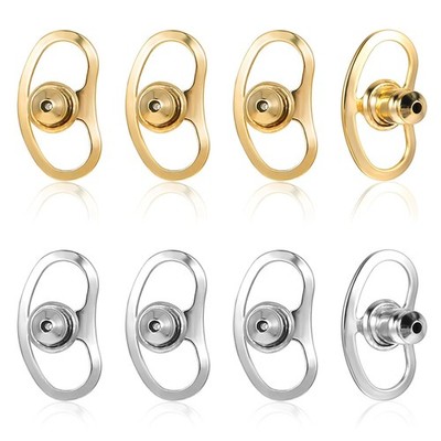 Earring Lifters Backs, Mabor 8 Pcs Earring Backs for Droopy Ears Locking Earring