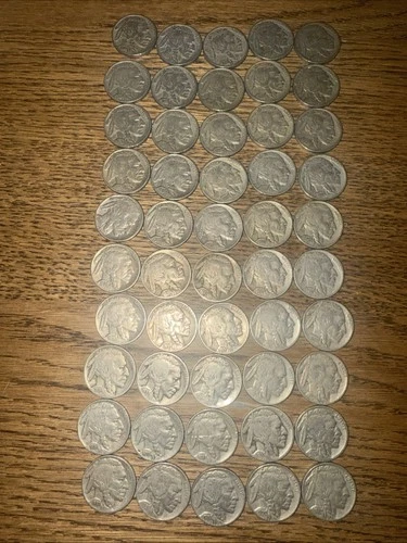 Full Date Buffalo Nickels Lot Of 68 (Last 18 Nickels Listed In Last Two Photos