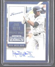 2015 Panini Contenders #2 Adam Walker Prospect Ticket Autographs