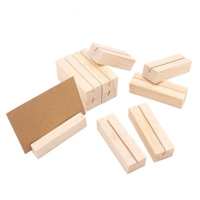 R WELL 20 pcs Wood Place Card Holders Party Wedding Table Numbers Rectangle
