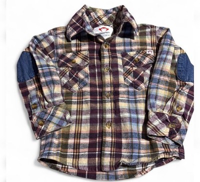 Appaman Boys Multicolor Plaid Button-Up Shirt Long Sleeve with Pockets