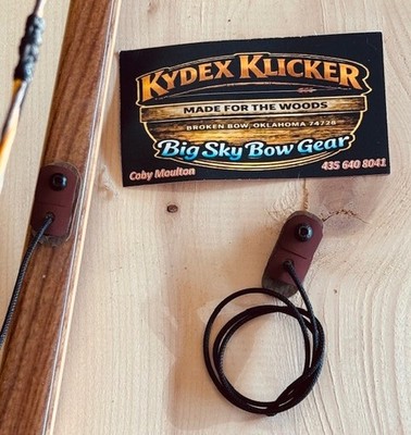 New KYDEX LB KLICKER , (FlexBack Blade System) Designed Specifically - Longbows