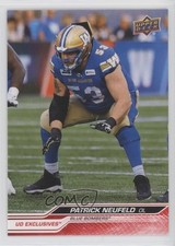 2024 Upper Deck CFL Exclusives 80/100 Patrick Neufeld #59 0r2w
