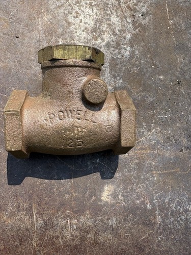 1 inch NPT Powell Brass Swing check Valve non-return one way for water oil