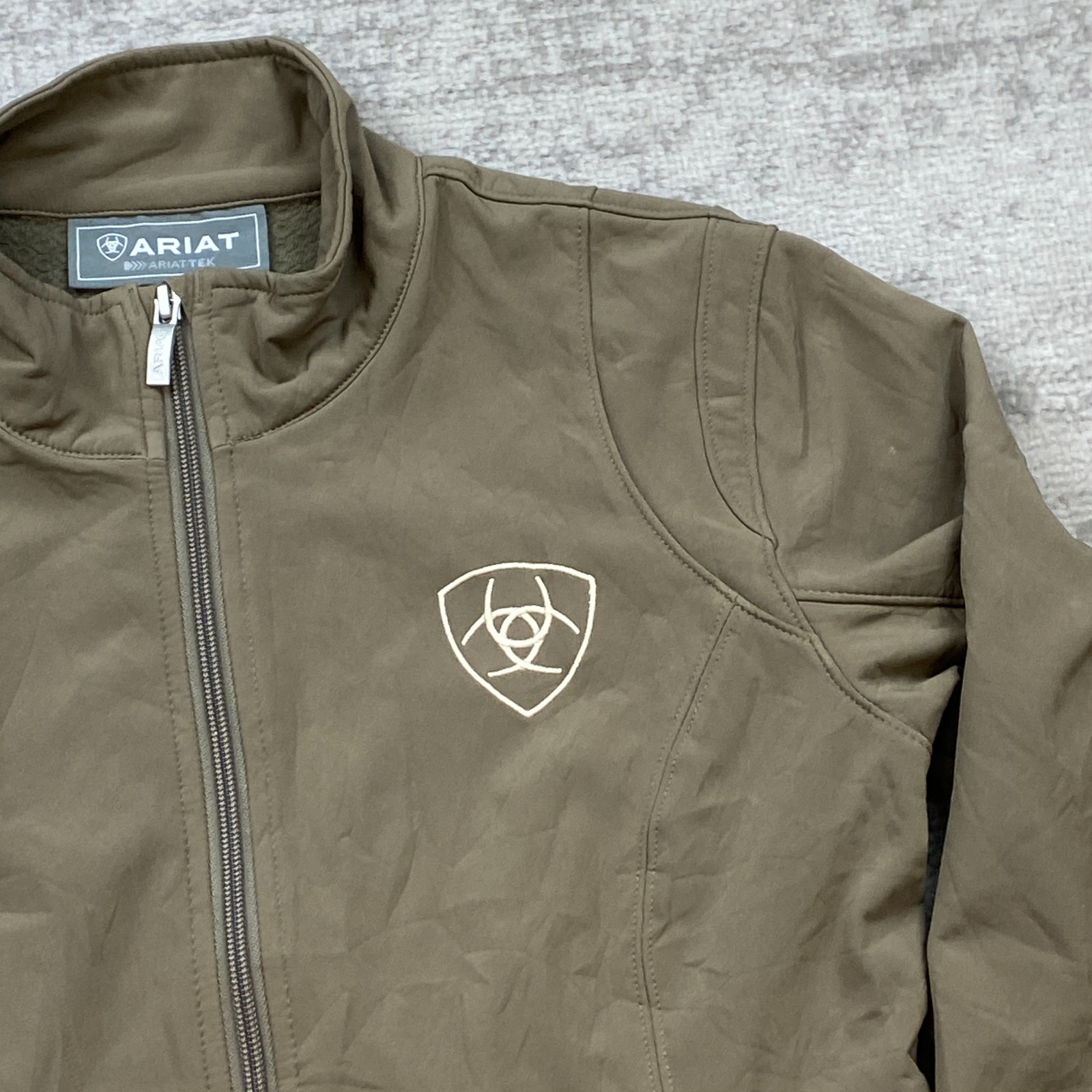 Ariat Team Softshell Jacket Medium Brown Equestri… - image 3