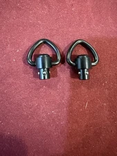 2 PCS Quick Detach D-Loop Set 1" Heavy Duty QD Sling Swivels with Push Button